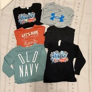 Boys 2T Graphic Long Sleeve Shirt Bundle